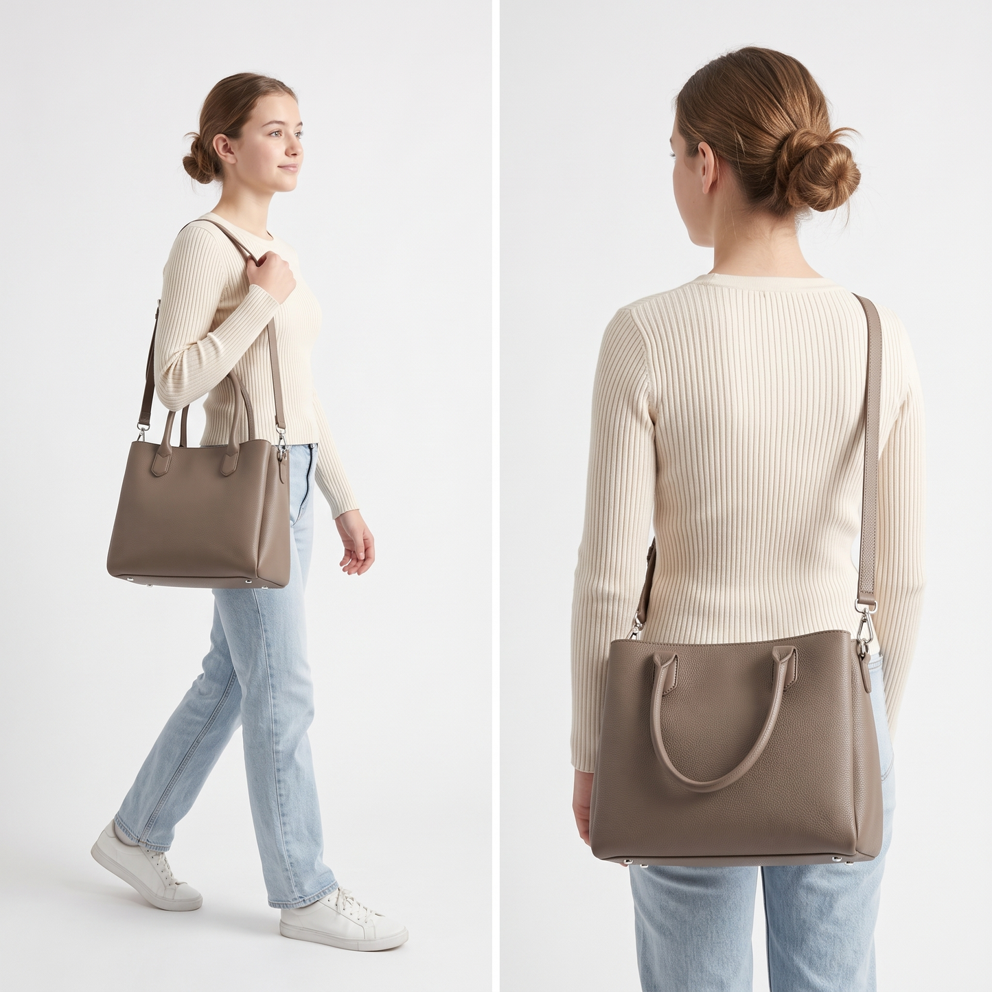 Leather Organizer Tote